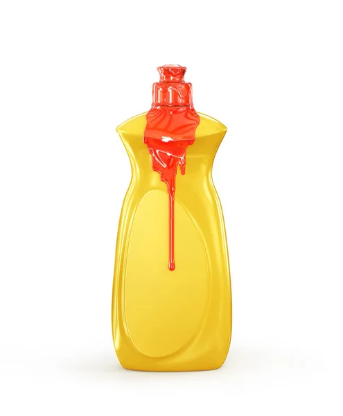 Detergente Sta Versando Dalla Bottiglia Illustrazione — Foto Stock