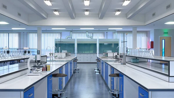 Laboratory Interior Illustration — 图库照片