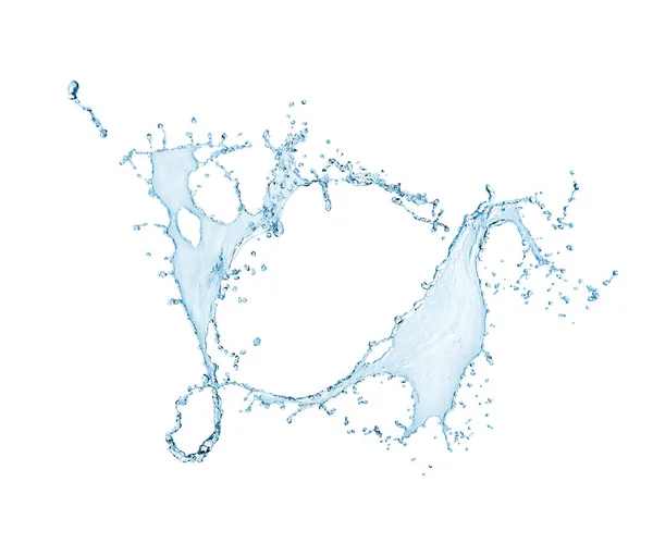 Wasserspritzer Auf Weißem Hintergrund — Stockfoto