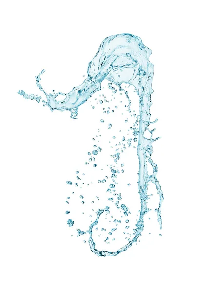 Wasserspritzer Auf Weißem Hintergrund — Stockfoto