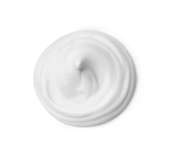 Cosmetische Crème Van Boven Een Witte Achtergrond — Stockfoto