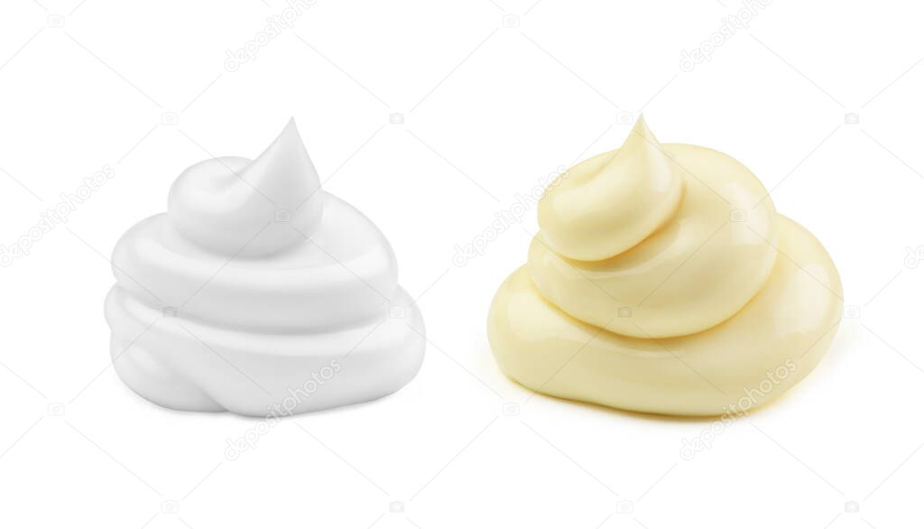 cream of white color on a white background