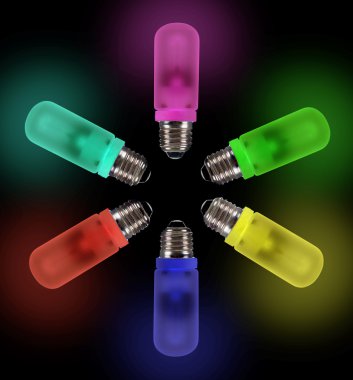 renkli ampul