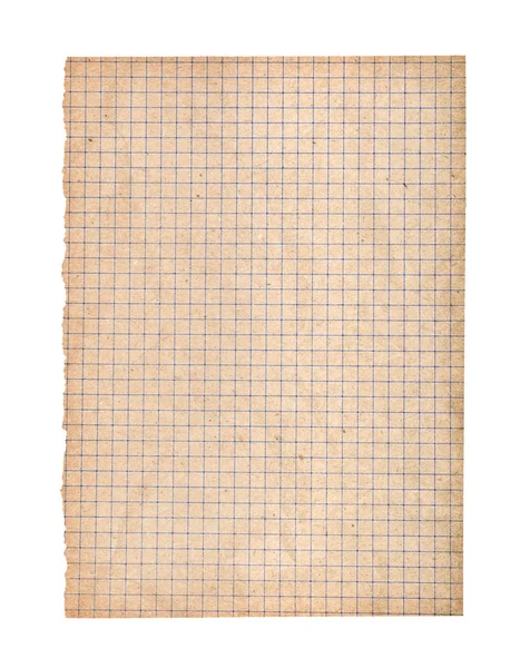 Kraft paper page notebook. textured isolated on the white backgr — Stock Photo, Image