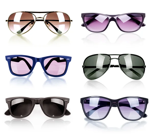 Collection of sunglasses isolated — Stock Photo, Image