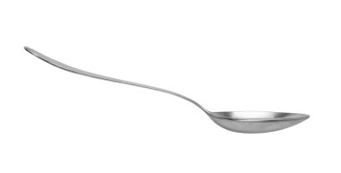 Sıradan kaşık beyaz arka plan üzerinde izole