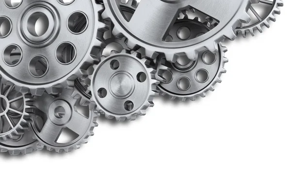 Steel gear wheels — Stock Photo, Image