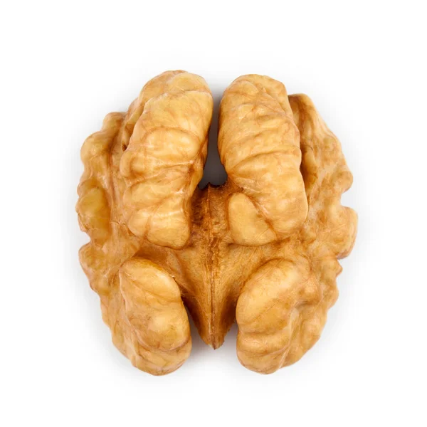 Kernel walnut isolated on the white background closeup — Stock Photo, Image