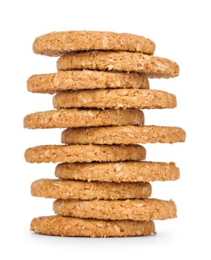 Tanımlama bilgilerini izole beyaz yığını