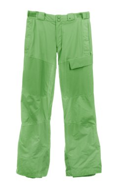 Kayak pantolonu üzerinde beyaz izole