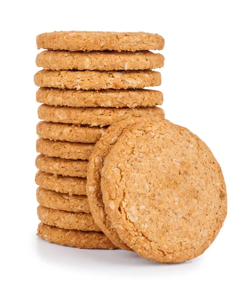 Stack of cookies  isolated white — Stock Photo, Image