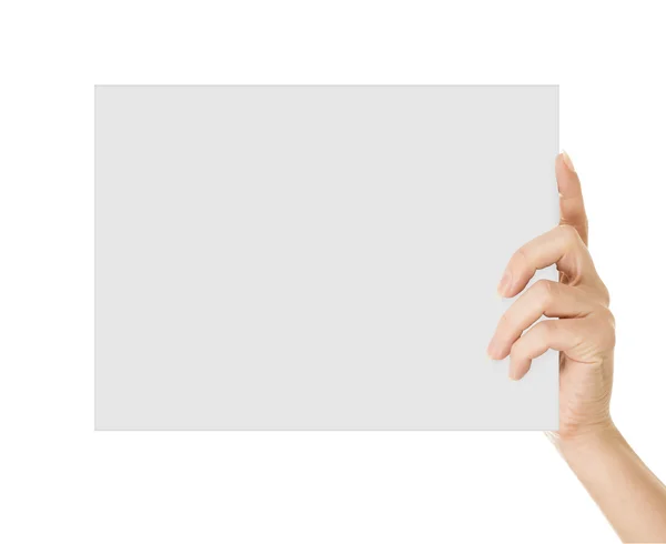 흰 손으로 종이를 분리하는 모습 — 스톡 사진