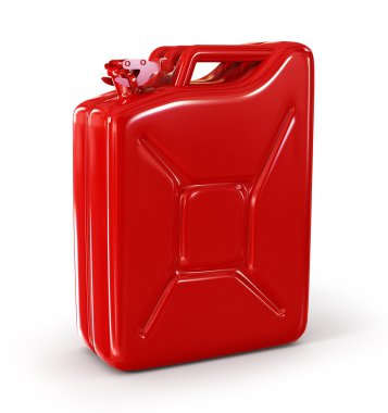 izole kırmızı retro jerrican