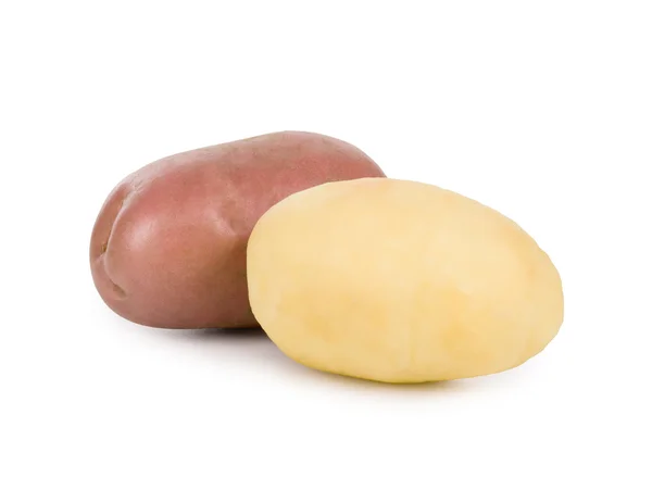 Aardappel op een witte achtergrond — Stockfoto