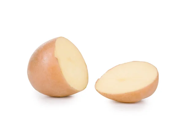 Aardappel op een witte achtergrond — Stockfoto