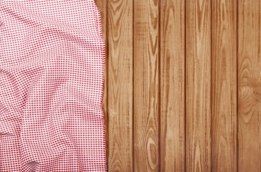 Ahşap arka plan üzerinde Tekstil