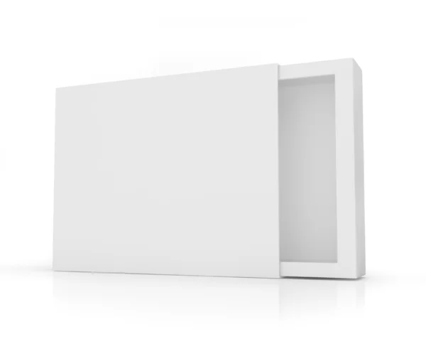 Caixas em branco isolado no fundo branco — Fotografia de Stock
