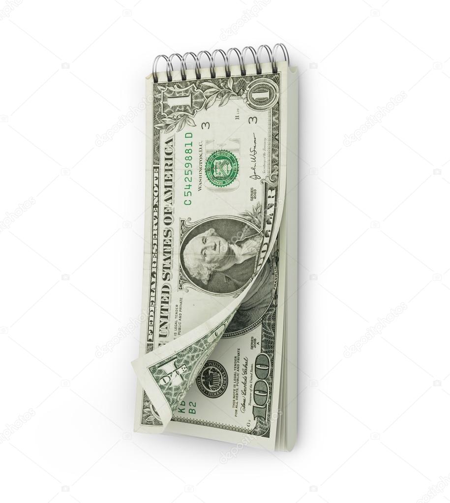 Tear-off calendar with a dollar bank note. Investments concept — Stock  Photo © urfingus 60058495