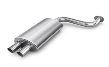 Car Exhaust Pipe isolated on white background clipart