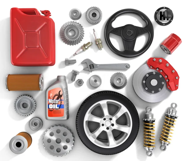 Set of parts of car. — Stock Photo, Image