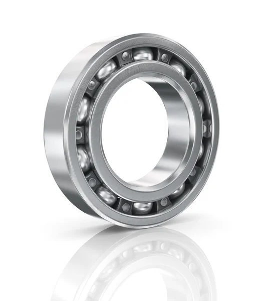 Steel ball bearing. Illustration on white background. — Stock Photo, Image