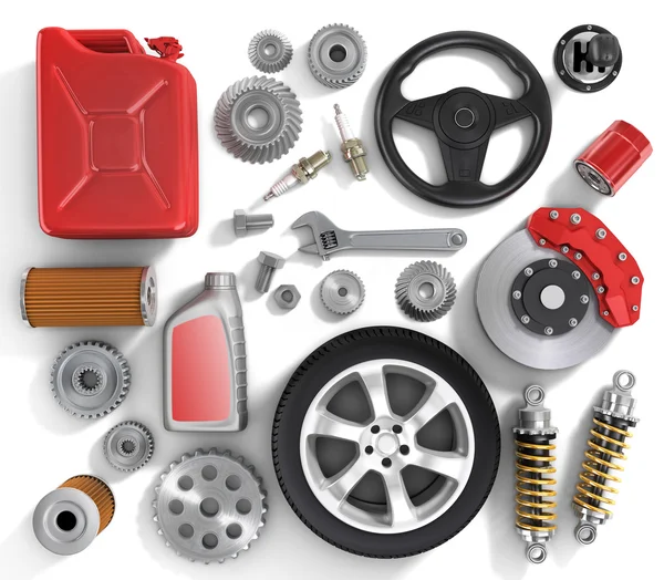 Set of parts of car. — Stock Photo, Image