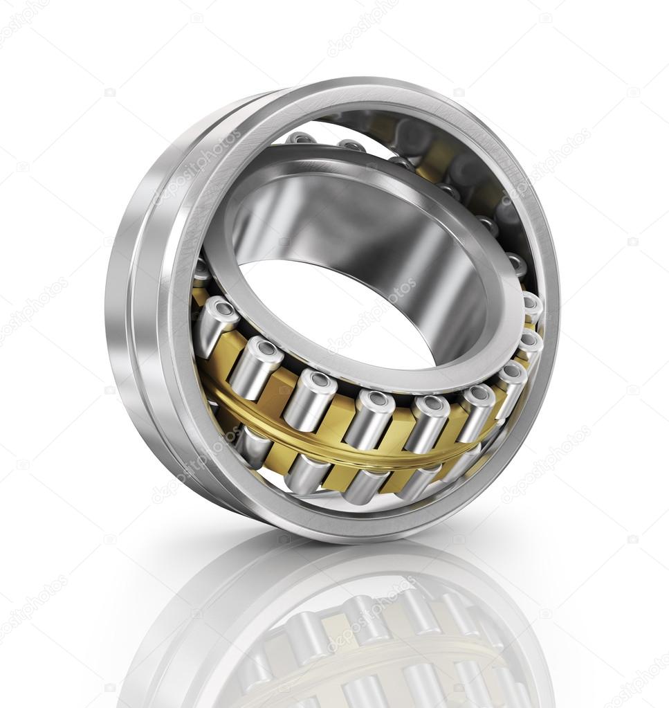Steel ball bearing. Illustration on white background.