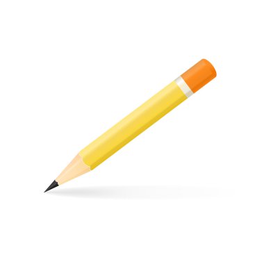 Beyaz arka plan üzerinde izole kalem vektör çizim