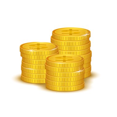 Paralar - vektör para yığını