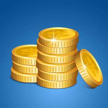 Paralar - vektör para yığını