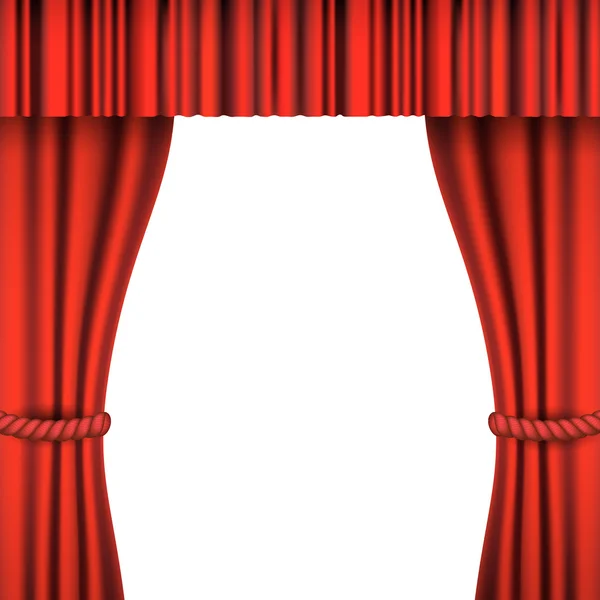Spotlight on stage curtain. Vector. Stock Vector Image by ©urfingus