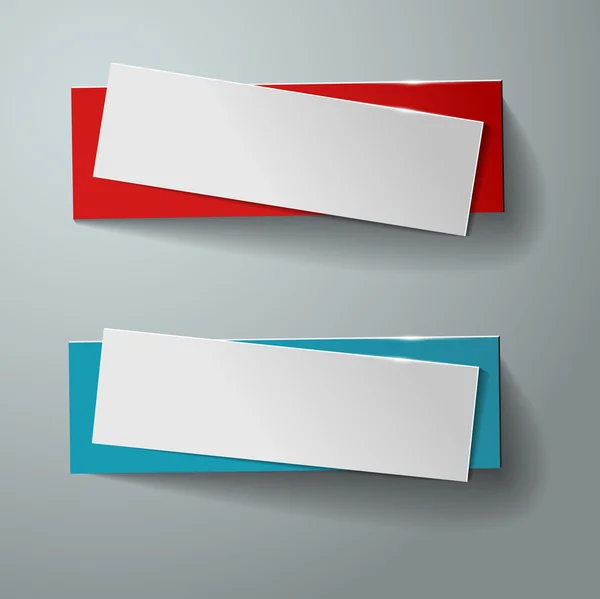 Bannières vectorielles Origami — Image vectorielle