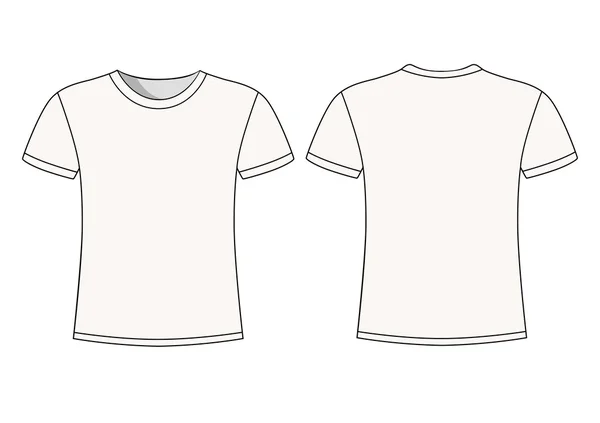 Vectorillustratie van mannen T-shirt geïsoleerd — Stockvector