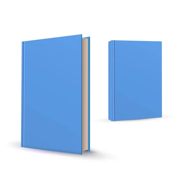Malla de gradiente de ilustración de vectores de cubierta de libro en blanco. Objeto aislado para diseño y branding — Archivo Imágenes Vectoriales