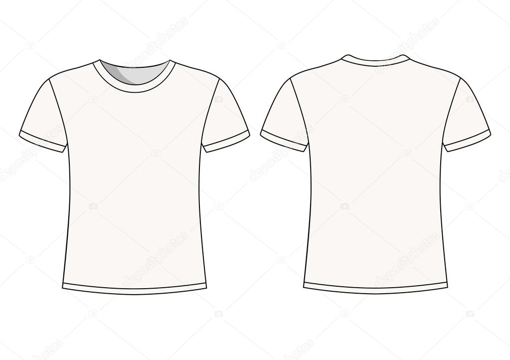 Vector illustration of men's Tshirt isolated Stock Vector Image by