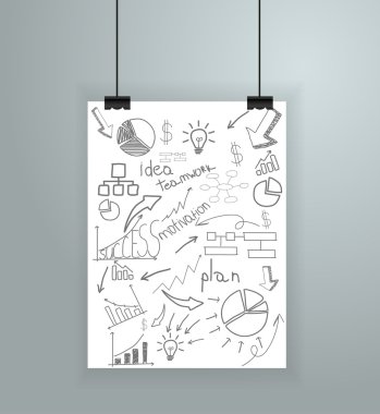 yaratıcı Infographics kalem, bulmaca ve eğitim simgeleri ile şablon. soyut infografik tasarım minimal tarzı. grafik veya Web sitesi düzeni vektör.