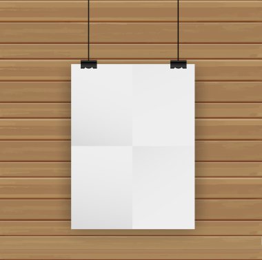 Poster duvara, vektör çizim modern tasarım şablonu