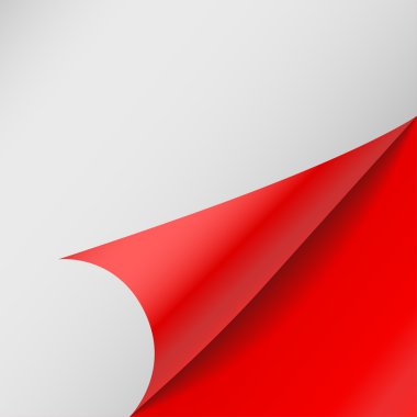 Kağıt köşeleri. Vektör çizim