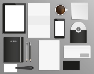 Tasarımınızın kağıt nesnelerinin vektör ayarla