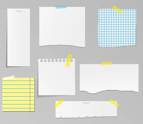Vektor-Set von Papierobjekten für Ihr Design — Stockvektor