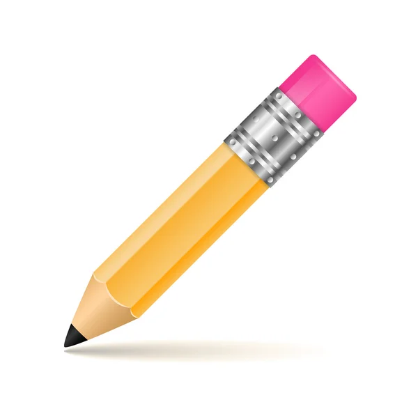 Illustration vectorielle au crayon isolée sur fond blanc — Image vectorielle