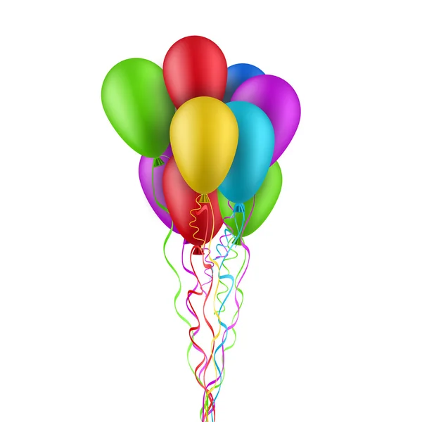 Fundo de cor com balão brilhante — Vetor de Stock