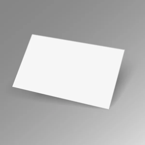 モックアップ - 空白の名刺テンプレート — ストックベクタ