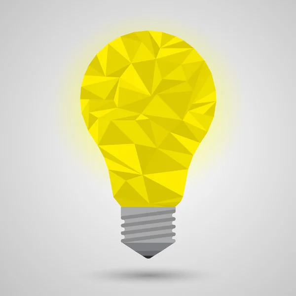 Ampoule idée jaune, imaginer concept — Image vectorielle