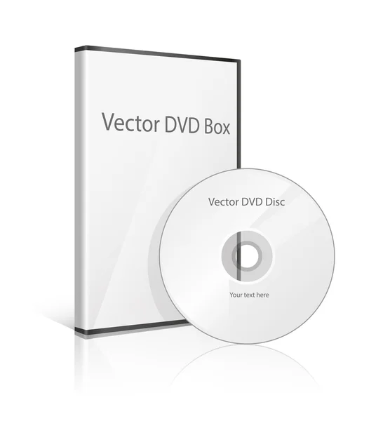 Portada de CD sobre fondo blanco — Vector de stock