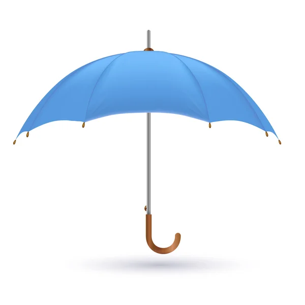 Vector illustration of classic elegant opened  umbrella isolated on white background. — Stock Vector