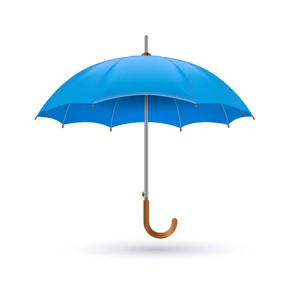 Vector illustration of classic elegant opened  umbrella isolated on white background. — Stock Vector