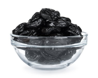 çok şeffaf cam kase kuru erik