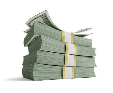 yüz ABD dolar destesi.