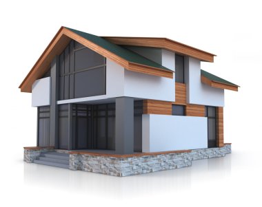 Beyaz Saray. üç boyutlu görüntü.